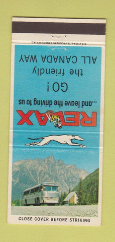 Matchbook Cover - Greyhound Bus Canada 30 Strike
