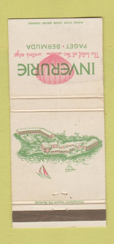 Matchbook Cover - Inverurie Hotel Paget Bermuda WEAR 30 Strike