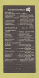Matchbook Cover - Coach House Motor Inns Sydney Australia Avis WEAR 30 Strike