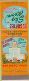 Matchbook Cover - El Corez Hotel San Diego Ca