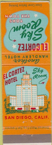 Matchbook Cover - El Corez Hotel San Diego Ca