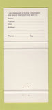 Matchbook Cover - Economix Chalbar Fuel Efficiency London UK 30 Strike