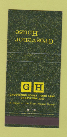 Matchbook Cover - Grosvenor House UK 30 Strike