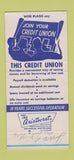 Matchbook Cover - Telephone Employees Credit Union Oakland CA 30 Strike