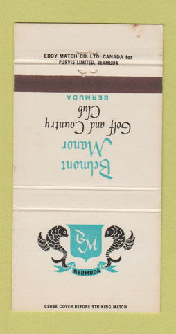Matchbook Cover - Belmont Manor Golf Country Club Bermuda 30 Strike
