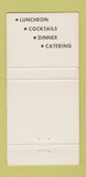 Matchbook Cover - Riviera Chateau State Island NY Oakwood 30 Strike