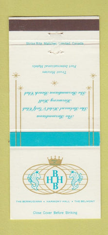 Matchbook Cover - Bermudian Harmony Hall Belmont Bermuda 30 Strike
