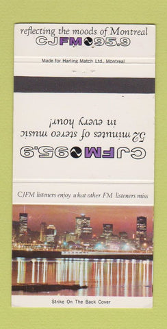 Matchbook Cover - CJFM Radio Montreal QC 30 Strike
