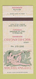 Matchbook Cover - Vito's Michelangelo Italian Beverly Hills CA 30 Strike