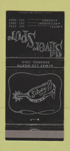Matchbook Cover - Silver Spur Motel Durango Colorado 30 Strike