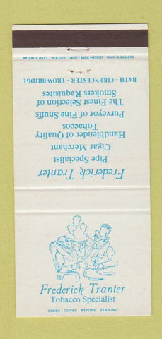 Matchbook Cover - Tranter Tobacco Townbridge UK Bath Cirecester 30 Strike