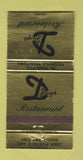 Matchbook Cover - D Jay's Restaurant Winnipeg MB 30 Strike