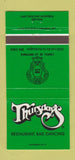Matchbook Cover - Thursday's Restaurant Montreal QC 30 Strike