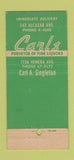Matchbook Cover - University of Miami FL Carls Liquors 30 Strike