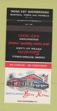 Matchbook Cover - Bin Kin Restaurant Montreal QC 30 Strike
