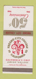 Matchbook Cover - Fresno City College 1960 CA 30 Strike