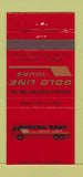 Matchbook Cover - Gold Line Bus Tours Tuxedo MD 30 Strike