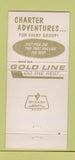 Matchbook Cover - Gold Line Bus Tours Tuxedo MD 30 Strike