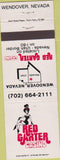 Matchbook Cover - Red Garter Casino Wendover NV girlie