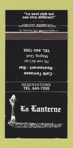 Matchbook Cover - La Lanterne Magog QC 30 Strike
