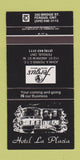 Matchbook Cover - Hotel La Placia Fergus ON 30 Strike