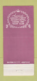 Matchbook Cover - Poodle Room Fontainebleau Hotel Miami Beach FL 30 Stick