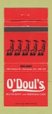Matchbook Cover - O'Doul's Restaurant Vancouver BC 30 Strike