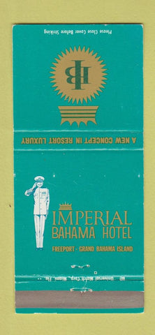 Matchbook Cover - Imperial Bahama Hotel Freeport Bahamas 30 Strike