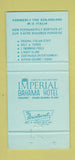 Matchbook Cover - Imperial Bahama Hotel Freeport Bahamas 30 Strike