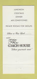 Matchbook Cover - The Coach and Six Atlanta GA 30 Strike