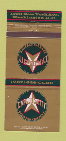Matchbook Cover - Capital City Brewing Beer Washington DC 30 Strike