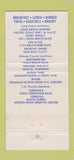 Matchbook Cover - Hof's Hut Restaurant Long Beach CA Westminster 30 Strike