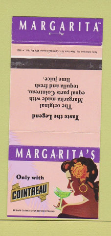 Matchbook Cover - Cointreau Margarita's liquor girlie 30 Strike
