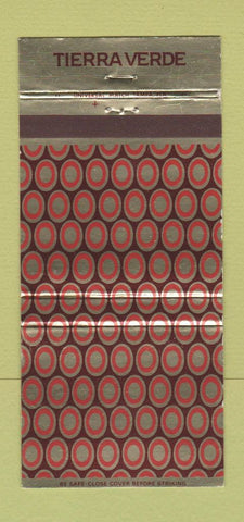 Matchbook Cover - Tierra Verde Hotel Tennis Club 30 Strike