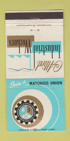 Matchbook Cover - Allied Industrial Workers Union Milwaukee WI 30 Strike