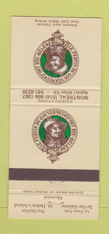 Matchbook Cover - Le Festin Du Gouverneur Fort Ste Helene Montreal QC 30 Strike