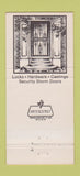 Matchbook Cover - Art Lock Iron Dallas TX 30 Strike