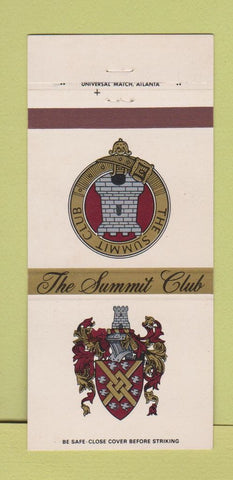 Matchbook Cover - The Summit Club Atlanta? 30 Strike