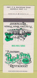 Matchbook Cover - Planters Back Porch Restaurant Murrells Inlet SC 30 Strike