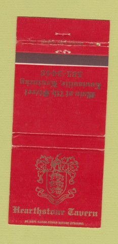Matchbook Cover - Hearthstone Tavern Louisville KY 30 Strike