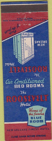 Matchbook Cover - Roosevelt Hotel New Orleans LA