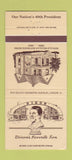 Matchbook Cover - Dixon National Bank IL Ronald Reagan WEAR 30 Strike