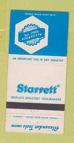Matchbook Cover - Starrett Alexander Tools 30 Strike