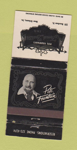 Matchbook Cover - Pete Fountain's French Quarter New Orleans LA WEAR 30 Strike