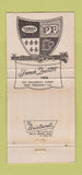 Matchbook Cover - Pete Fountain's French Quarter New Orleans LA WEAR 30 Strike