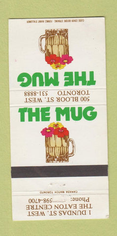 Matchbook Cover - The Mug Toronto ON 30 Strike