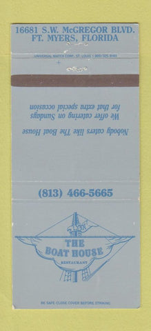 Matchbook Cover - The Boat House Restaurant Fort Myers FL 30 Strike