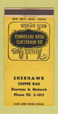 Matchbook Cover - Sherhawk Coffee Bar WEAR 30 Strike