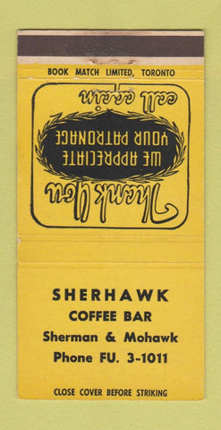 Matchbook Cover - Sherhawk Coffee Bar WEAR 30 Strike
