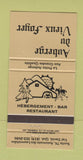 Matchbook Cover - Auberge du Vieux Foyer Val David QC 30 Strike